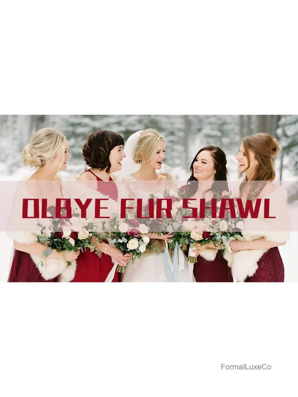 Faux Fur Wrap Shawl Sleeveless Capelet Bridal Wedding Stole Bolero Shrug